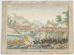 De Slag aan de rivier Kamchik op 15 oktober 1828