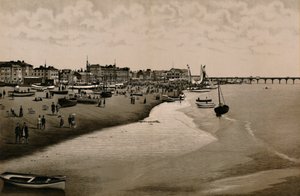 Het strand, Yarmouth, ca. 1880