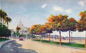 De prachtige Beira Mar Drive - naderend het Magnifieke Monroe Paleis, 1914 door Unbekannt