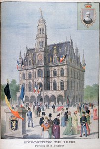 Het Belgische paviljoen op de Wereldtentoonstelling van 1900, Parijs, 1900 door Unbekannt