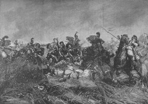 The Black Watch 42nd Royal Highlanders bij Quatre Bras, 1902 door Unbekannt