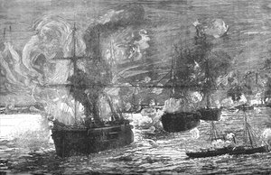 Het bombardement van Alexandrië, 1882 door Unbekannt