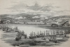 Het Brits-Franse squadron in Sebastopol, ca. 1855