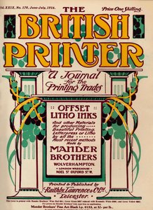 De Britse drukker - advertentie, 1916 door Unbekannt