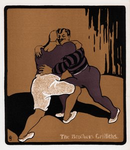De gebroeders Griffiths, theaterartiesten, eind 19e eeuw