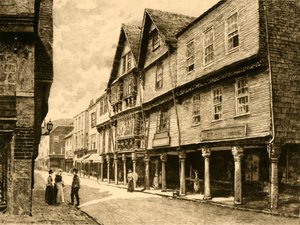 The Butterwalk, Dartmouth, 1898 door Unbekannt