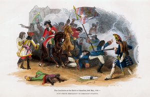De Carabiniers bij de Slag van Ramillies, 23 mei 1706 door Unbekannt
