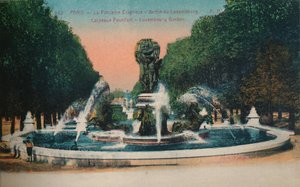 De Carpeaux-fontein - Jardin du Luxembourg, Parijs, ca. 1920 door Unbekannt