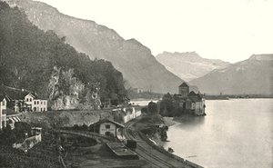 Het kasteel van Chillon, Zwitserland, 1895 door Unbekannt