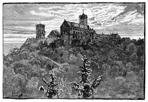 Het Kasteel van Wartburg, 1900