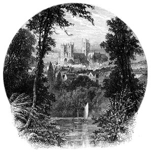 De kathedraal, Lincoln, Engeland door Unbekannt