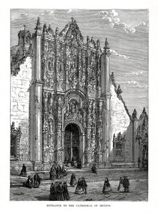 De Kathedraal, Mexico-Stad, Mexico, 19e eeuw