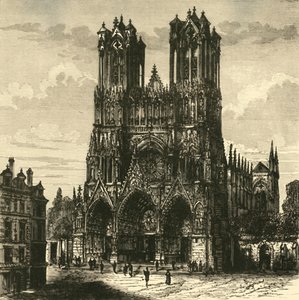 De kathedraal, Reims, 1890
