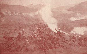 De cavalerieaanval bij Balaclava, 1854 1909 door Unbekannt