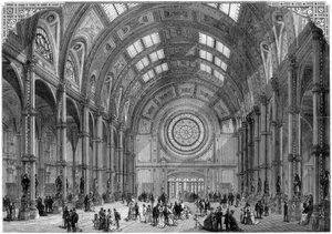 De Centrale Hal, Alexandra Palace, Londen, 1875