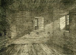 De kamer in Lambeth Palace waarin de Lollards werden opgesloten, ca. 1878