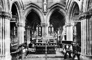 Het koor, Rosslyn Chapel, Midlothian, Schotland