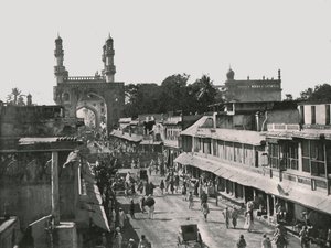 De Char Minar, Hyderabad, India, 1895