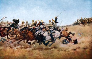 De Aanval van de Cuirassiers bij Rezonville, 1870, ca. 1920