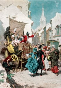 De charlatan, 1889 door Unbekannt