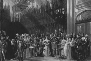 De doop van de Prins van Wales, 25 januari 1842, 1901 door Unbekannt