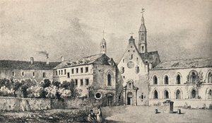 De kerk en het klooster van de Petits Augustins, 1915