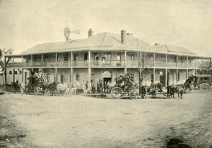 Het Club House Hotel, Narrabri, 1901 door Unbekannt