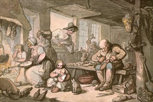 De gelukkige familie van de schoenmaker, ca. 1900