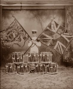 De kleuren van de 1e Royal Munster Fusiliers, Rangoon, Birma, 1913 door Unbekannt