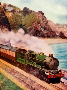 De Cornish Riviera Express getrokken door een King class locomotief door Unbekannt