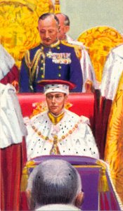 De kroning van koning George VI door Unbekannt
