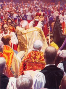 De kroning van koning George VI 1895-1952, 12 mei, 1937 door Unbekannt