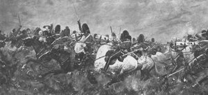 De Krimoorlog: De rally van de Scots Greys...bij Balaclava door Unbekannt
