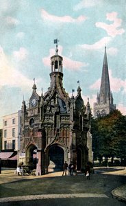 Het kruis en de kathedraal, Chichester, West Sussex, vroege 20e eeuw door Unbekannt