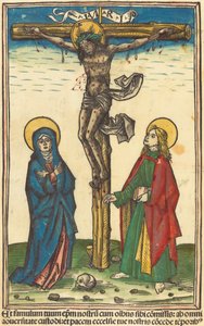 De kruisiging, ca. 1490-1500 door Unbekannt