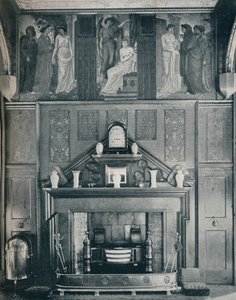 De Cupid en Psyche Fries bij No. I Palace Green North Wall, c1898 door Unbekannt