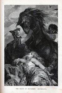De Dood van Brunhilde, Brunehaut, 1882 door Unbekannt