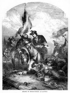 De dood van generaal Richard Montgomery in Quebec, 1775, 1872 door Unbekannt