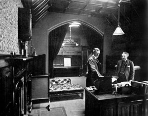 Het kantoor van de plaatsvervangend voorzitter, Lagerhuis, Westminster, Londen, ca. 1905
