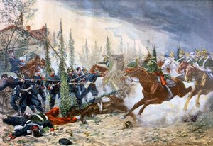 De Dragonders, Slag bij Gravelotte, 18 Augustus 1870 door Unbekannt
