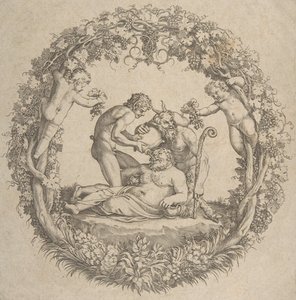De Dronken Silenus door Unbekannt