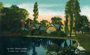 Het huisje van de eendenhoeder, St. James Park, Londen, 1907 door Unbekannt