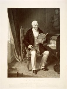 De hertog van Wellington leest berichten in zijn huis Apsley House, Londen, 1846