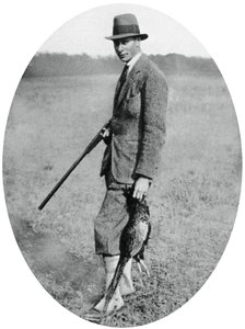 De Hertog van York op een jachtpartij in 1922 door Unbekannt