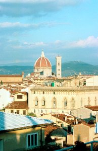 De Duomo en Campanile, Florence, Italië door Unbekannt
