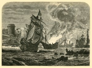 De Nederlanders in de Medway: De Ruyters aanval op Upnor Castle, 1667 door Unbekannt
