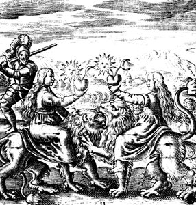 De elfde sleutel van Basil Valentine, legendarische 15e-eeuwse Duitse monnik en alchemist, 1651 door Unbekannt