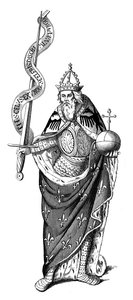 De keizer Karel de Grote 742-814 door Unbekannt
