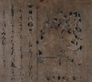 De keizer bij de paardenrace: Episode uit het verhaal van Eiga Eiga Monogatari, ca. 1200