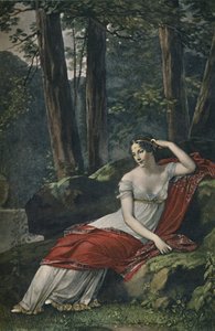 De keizerin Josephine in het park van Malmaison, 1809, 1896 door Unbekannt